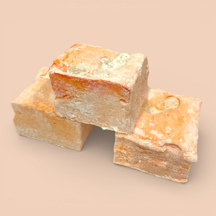 Marshmallow Peach White Chocolate – Happy Easter Edition - Marshmallowstore.nl