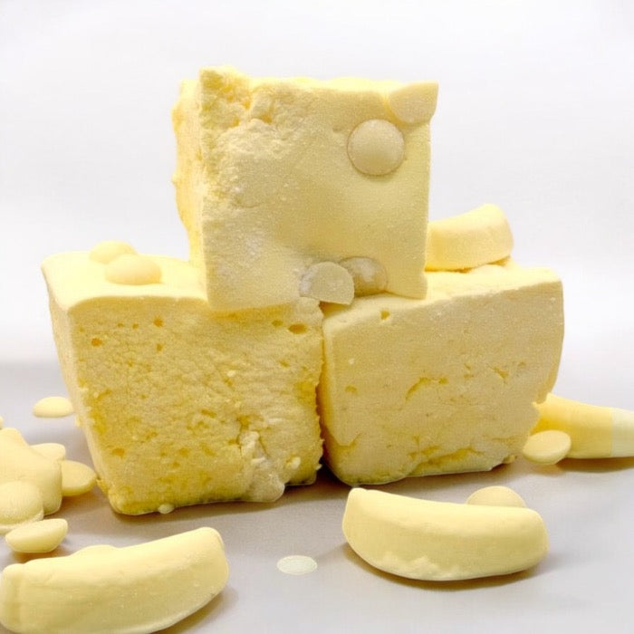Marshmallow Banana Meringue White Chocolate - Marshmallowstore.nl