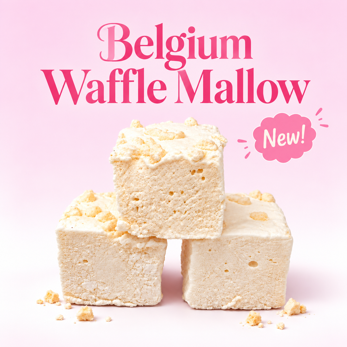 Belgium Waffle Mallows – Buttery Waffle, Vanilla & Caramel